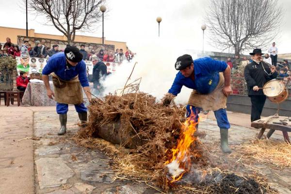 The typical slaughter of pig in Guijuelo