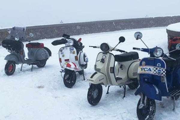 Subida a la Covatilla en Vespa 5